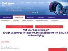 Tablet Screenshot of detamo.nl